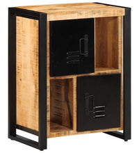 Sideboard 55x35x70 cm Raues Mangoholz