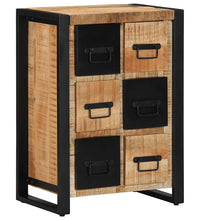 Sideboard 50x35x70 cm Raues Mangoholz