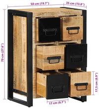 Sideboard 50x35x70 cm Raues Mangoholz