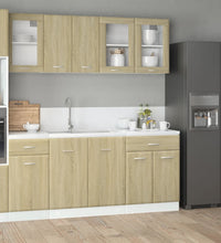 4-tlg. Küchenschrank-Set Sonoma-Eiche Holzwerkstoff