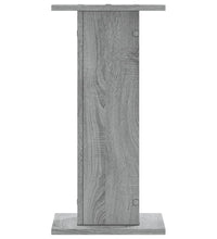 Pflanzenständer 2 Stk. Grau Sonoma 30x30x60 cm Holzwerkstoff