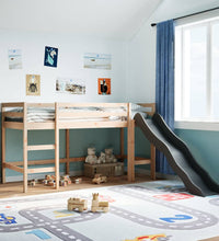 Kinderhochbett ohne Matratze 80x200 cm Massivholz Kiefer
