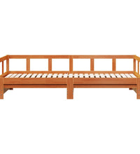 Tagesbett ohne Matratze Wachsbraun 80x200 cm Massivholz Kiefer