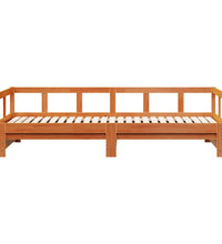 Tagesbett ohne Matratze Wachsbraun 90x200 cm Massivholz Kiefer