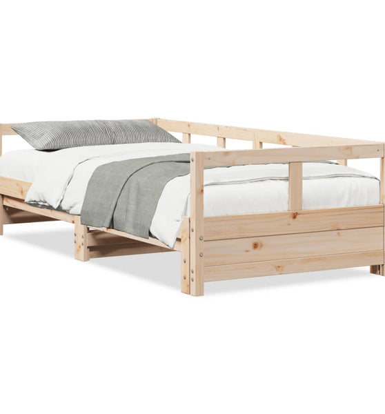 Tagesbett ohne Matratze 90x190 cm Massivholz Kiefer