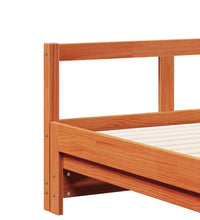 Tagesbett ohne Matratze Wachsbraun 90x190 cm Massivholz Kiefer