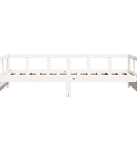 Tagesbett ohne Matratze Weiß 90x190 cm Massivholz Kiefer