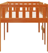 Kinderbett ohne Matratze Wachsbraun 80x200 cm Massivholz Kiefer