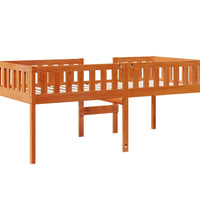 Kinderbett ohne Matratze Wachsbraun 80x200 cm Massivholz Kiefer