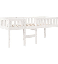 Kinderbett ohne Matratze Weiß 90x200 cm Massivholz Kiefer