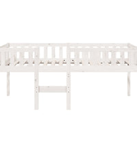 Kinderbett ohne Matratze Weiß 90x200 cm Massivholz Kiefer