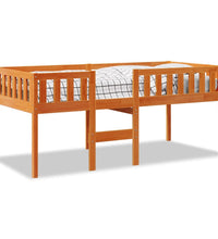 Kinderbett ohne Matratze Wachsbraun 90x190 cm Massivholz Kiefer