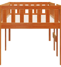 Kinderbett ohne Matratze Wachsbraun 90x190 cm Massivholz Kiefer