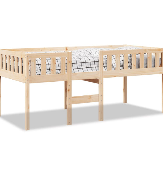 Kinderbett ohne Matratze 75x190 cm Massivholz Kiefer