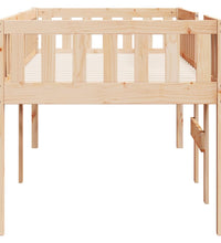 Kinderbett ohne Matratze 75x190 cm Massivholz Kiefer