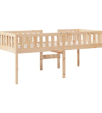 Kinderbett ohne Matratze 75x190 cm Massivholz Kiefer