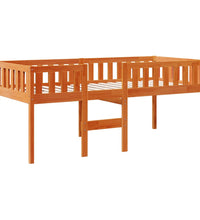 Kinderbett ohne Matratze Wachsbraun 75x190 cm Massivholz Kiefer