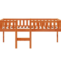 Kinderbett ohne Matratze Wachsbraun 75x190 cm Massivholz Kiefer