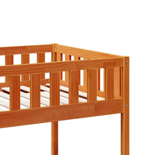 Kinderbett ohne Matratze Wachsbraun 75x190 cm Massivholz Kiefer