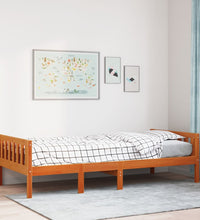 Kinderbett ohne Matratze Wachsbraun 90x200 cm Massivholz Kiefer