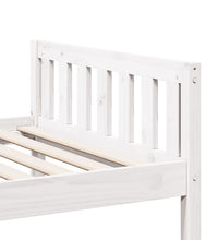 Kinderbett ohne Matratze Weiß 75x190 cm Massivholz Kiefer