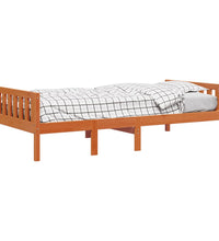 Kinderbett ohne Matratze Wachsbraun 75x190 cm Massivholz Kiefer