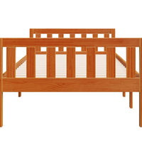 Kinderbett ohne Matratze Wachsbraun 75x190 cm Massivholz Kiefer