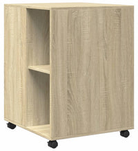 Beistelltisch mit Rollen Sonoma-Eiche 55x60x78 cm Holzwerkstoff