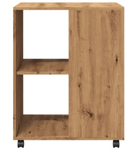 Beistelltisch mit Rollen Artisan-Eiche 55x60x78cm Holzwerkstoff