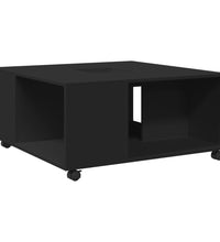 Couchtisch Schwarz 80x80x40 cm Holzwerkstoff