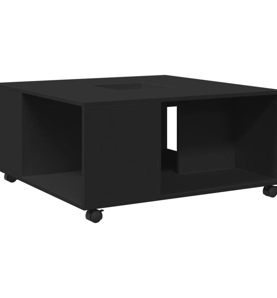 Couchtisch Schwarz 80x80x40 cm Holzwerkstoff