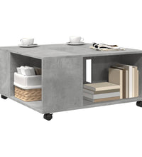 Couchtisch Betongrau 80x80x40 cm Holzwerkstoff