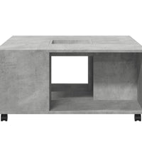 Couchtisch Betongrau 80x80x40 cm Holzwerkstoff