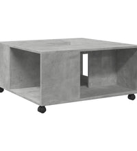 Couchtisch Betongrau 80x80x40 cm Holzwerkstoff