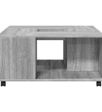 Couchtisch Grau Sonoma 80x80x40 cm Holzwerkstoff