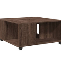 Couchtisch Braun Eichen-Optik 80x80x40 cm Holzwerkstoff