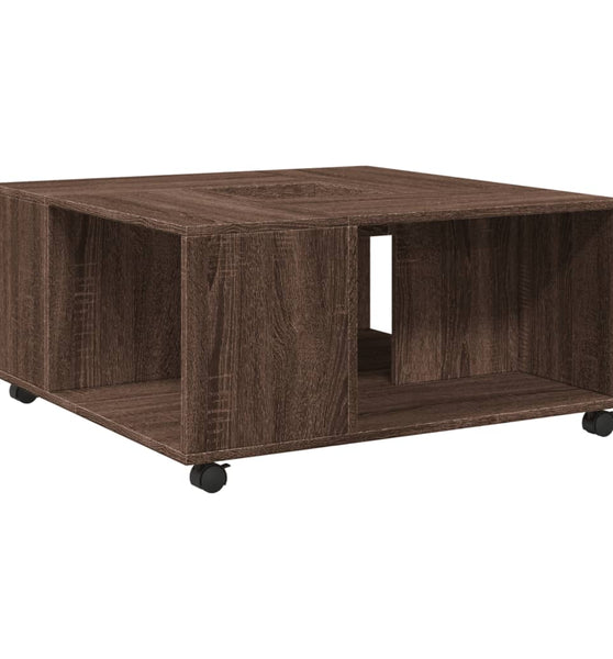 Couchtisch Braun Eichen-Optik 80x80x40 cm Holzwerkstoff