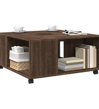 Couchtisch Braun Eichen-Optik 80x80x40 cm Holzwerkstoff