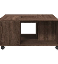 Couchtisch Braun Eichen-Optik 80x80x40 cm Holzwerkstoff