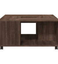 Couchtisch Braun Eichen-Optik 80x80x40 cm Holzwerkstoff