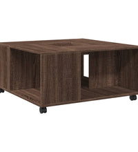 Couchtisch Braun Eichen-Optik 80x80x40 cm Holzwerkstoff