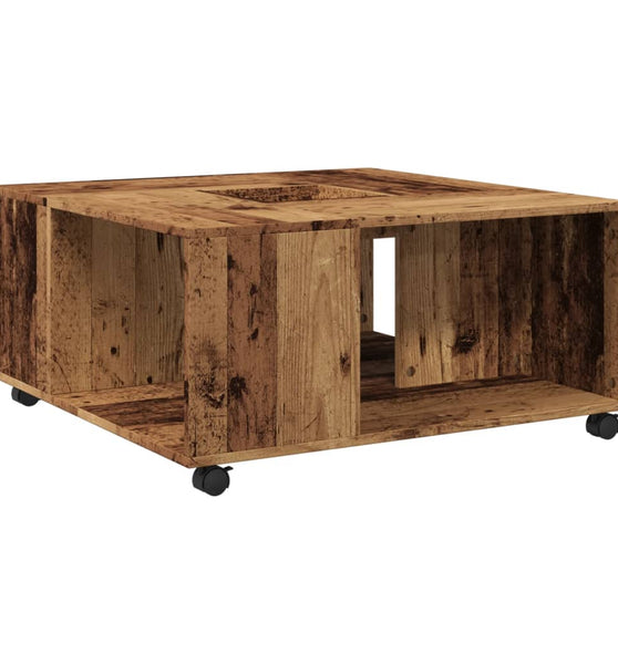 Couchtisch Altholz-Optik 80x80x40 cm Holzwerkstoff