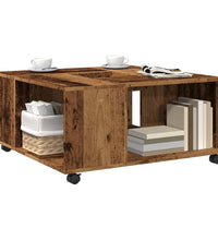 Couchtisch Altholz-Optik 80x80x40 cm Holzwerkstoff