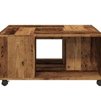 Couchtisch Altholz-Optik 80x80x40 cm Holzwerkstoff