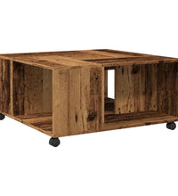 Couchtisch Altholz-Optik 80x80x40 cm Holzwerkstoff