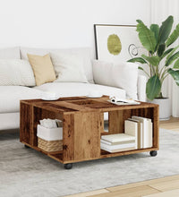 Couchtisch Altholz-Optik 80x80x40 cm Holzwerkstoff