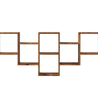 Wandregal Altholz-Optik 159x18x66 cm Holzwerkstoff