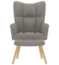 Relaxsessel mit Hocker Taupe Stoff