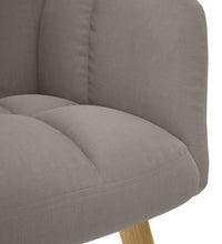 Relaxsessel mit Hocker Taupe Stoff