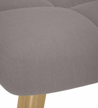 Relaxsessel mit Hocker Taupe Stoff